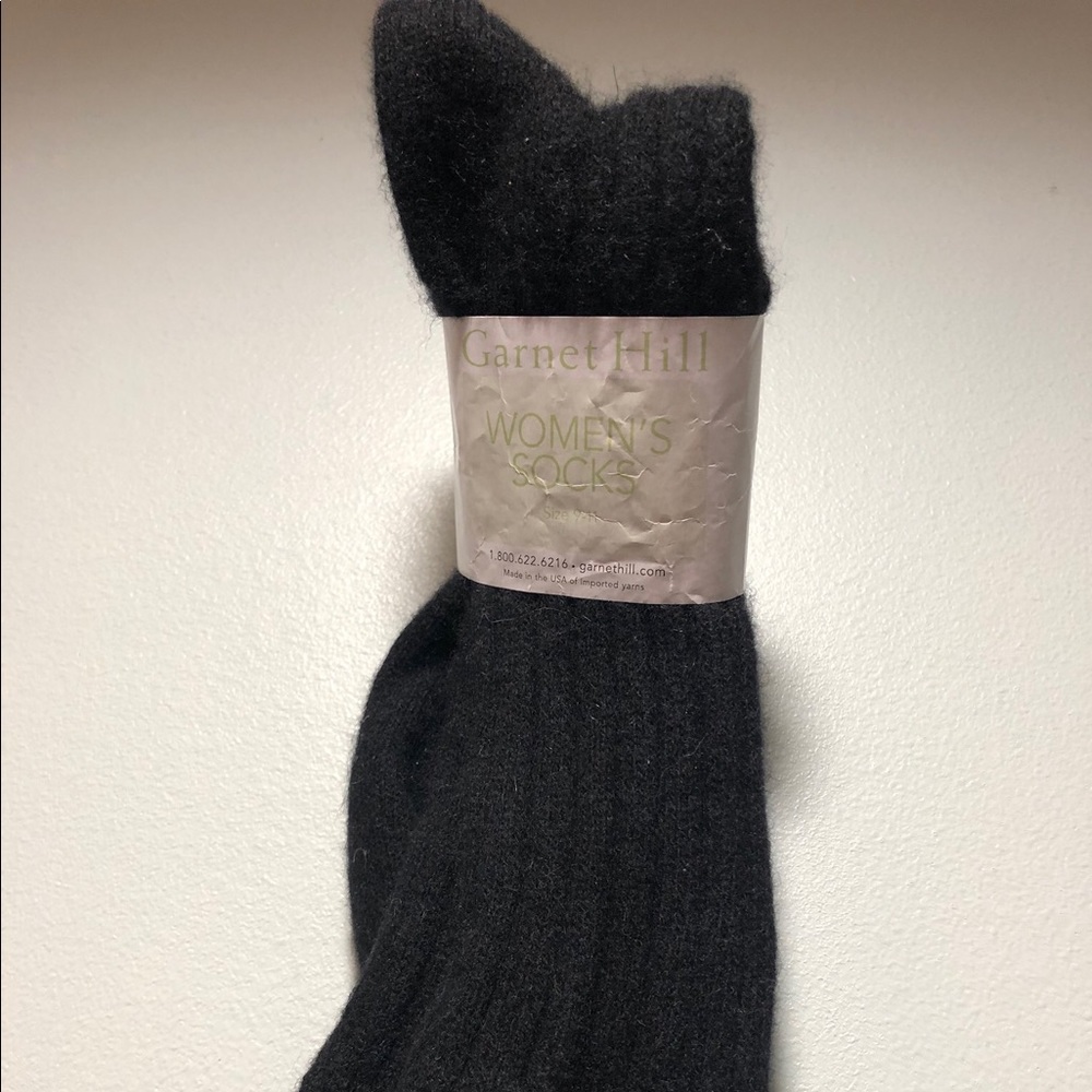NEW Garnet Hill Cashmere Crew Socks